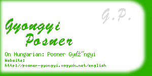 gyongyi posner business card